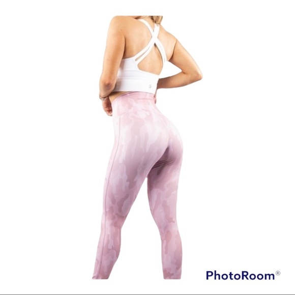 Buffbunny Eclipse Mauve Camo Tights Leggings size XS - Picture 3 of 9